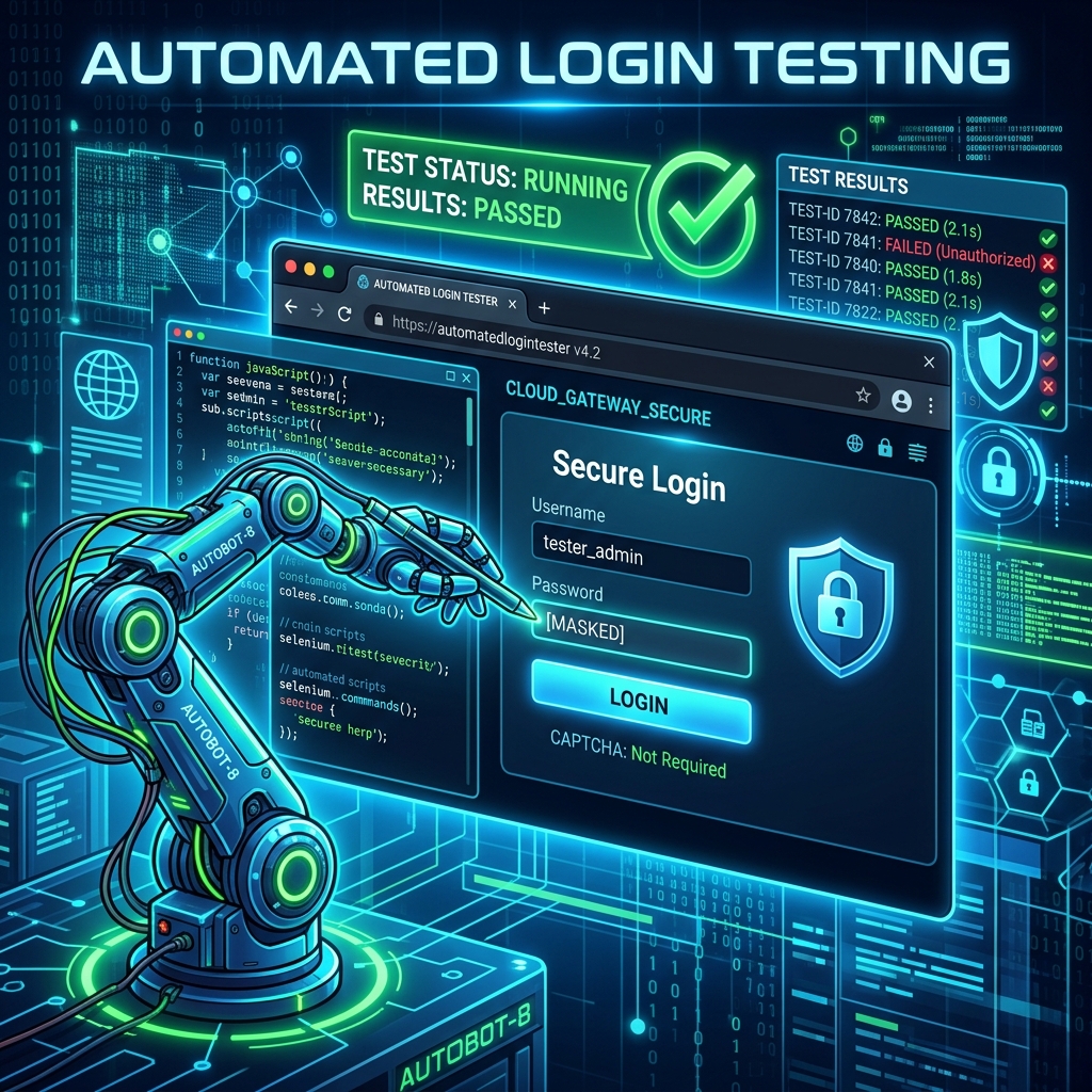Automated Login Test Illustration